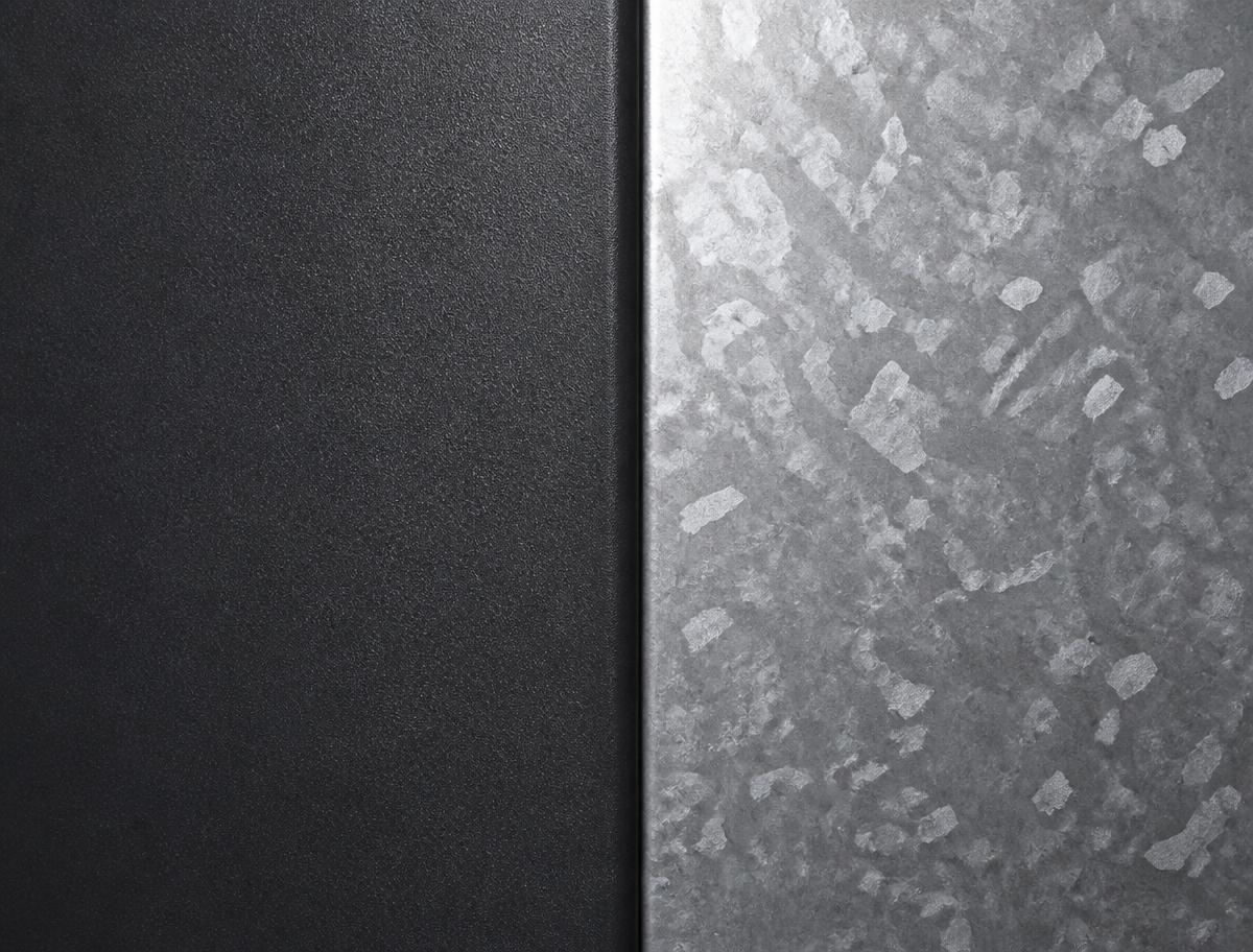 Pulverbeschichtete und verzinkte Metalloberflächen im Detail